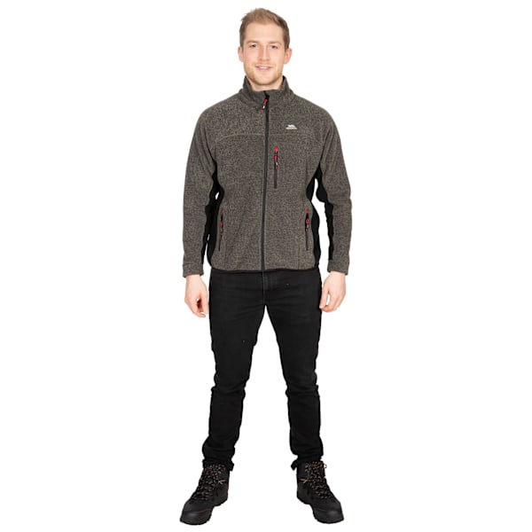 Trespass Jynx Full Zip Fleecejacka M Olive Stripe för Herr Olive Stripe M