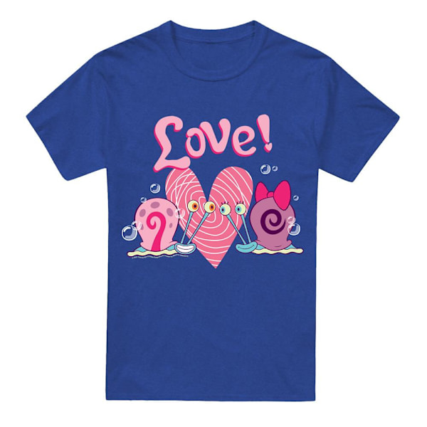 SvampBob Fyrkant Unisex Vuxen Alla Hjärtans Dag Kärlek Gary & Snel Royal Blue M