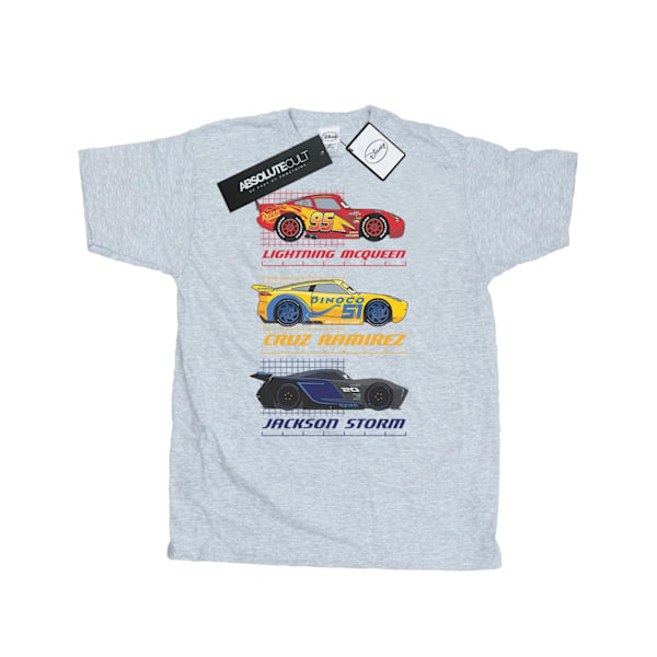 Cars Herr Racer Profil Bomull T-shirt L Sports Grey Sports Grey L