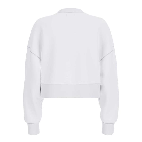Guess Dam/Dam Logotyp Croppad Tröja 12 UK Vit White 12 UK