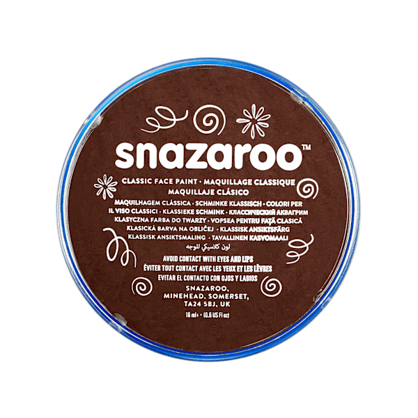 Snazaroo Ansiktsfärg Tub (5-pack) One Size Mörkbrun Dark Brown One Size