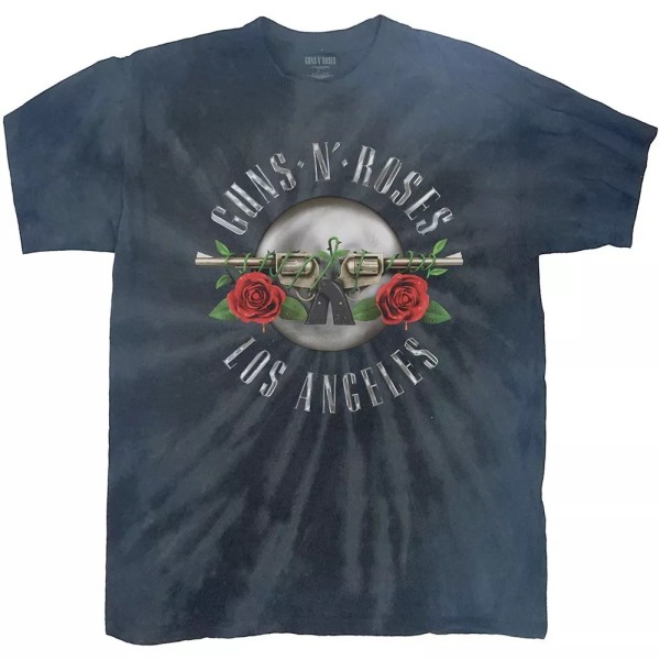 Guns N Roses Unisex Vuxen Los Angeles Dip Dye T-Shirt L Svart Black L