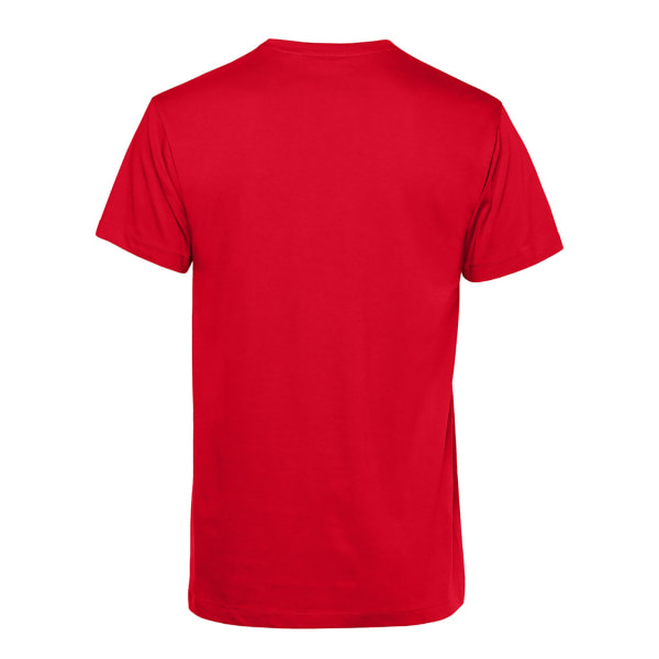 B&C Mens Organic E150 T-Shirt L Röd Red L