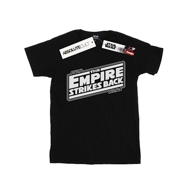 Star Wars Boys The Empire Strikes Back Logo T-Shirt 12-13 år Black 12-13 Years