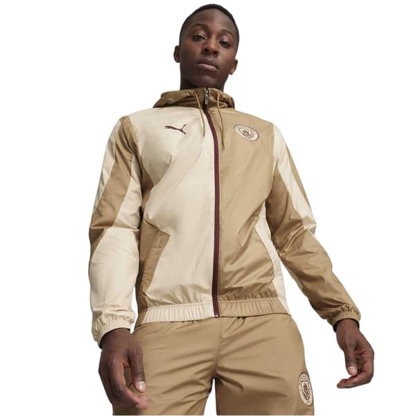 Puma Herr Manchester City Vävd Jacka M Sand Sand M