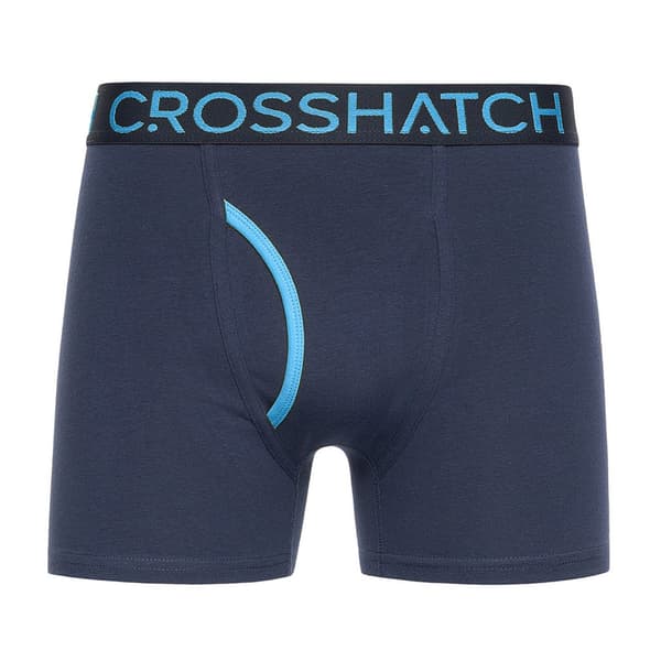 Crosshatch Trioglow Boxershorts för män (3-pack) S Marinblå Navy S