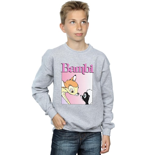 Disney Boys Bambi Nice To Meet You Sweatshirt 7-8 år Sport Sports Grey 7-8 Years