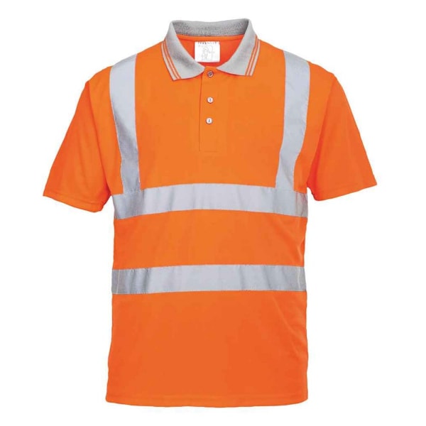 Portwest Unisex Vuxen High-Vis Poloshirt M Orange Orange M