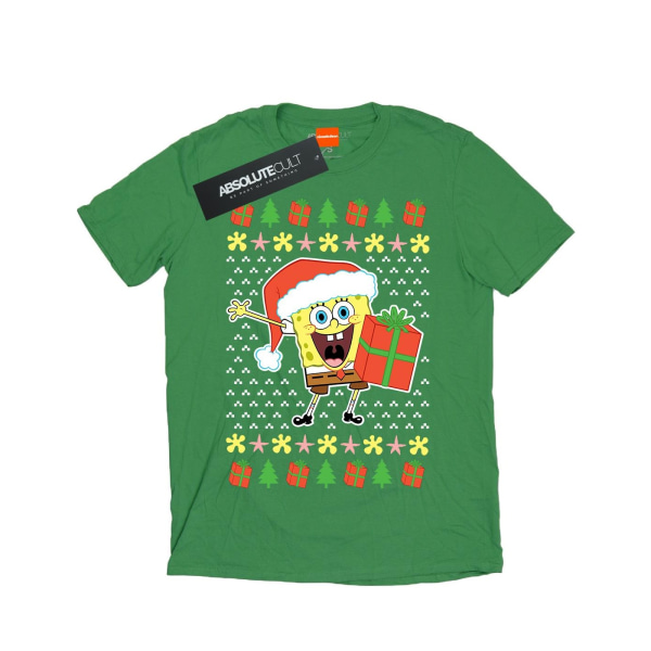 Svampbob Fyrkant Pojkar Ugly Christmas T-Shirt 5-6 år Iri Irish Green 5-6 Years