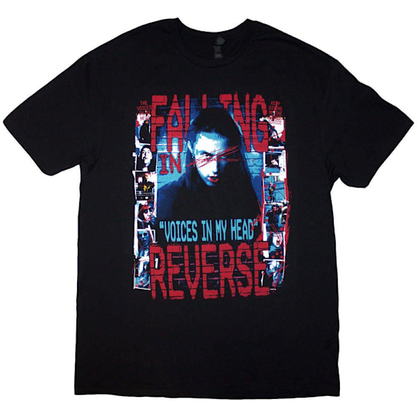 Falling In Reverse Unisex Vuxen Voice Collage Ryggtryck T-Shirt Black XXL