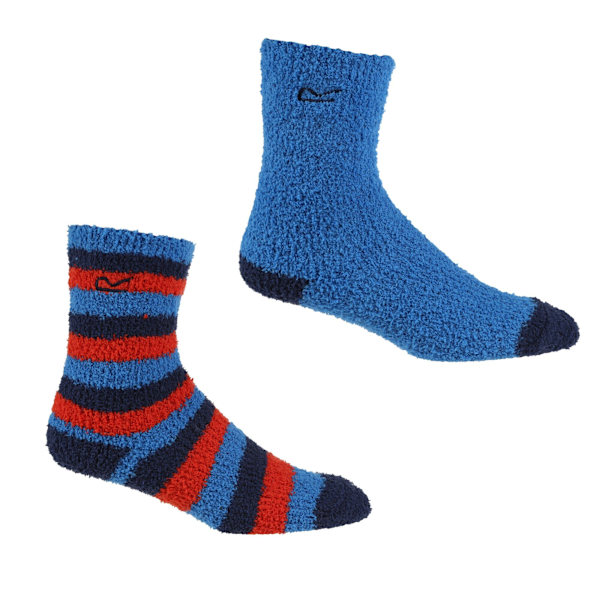 Regatta Cosy Boot Socks Set (2-pack) 3 UK-5.5 Blue/Navy/Red 3 UK-5.5 UK