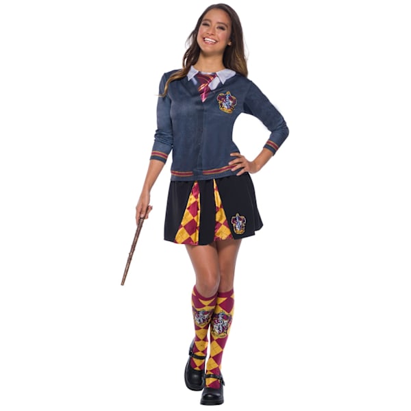 Harry Potter flickor Gryffindor minikjol One Size Svart/Gul/ Black/Yellow/Red One Size