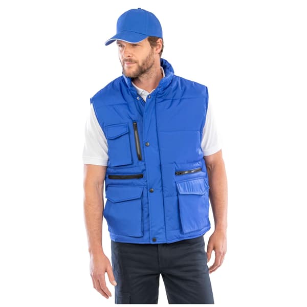 WORK-GUARD by Result Herr Lance Ripstop Body Warmer M Royalblå Royal Blue M