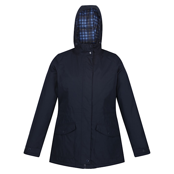 Regatta Womens/Ladies Brigida Vattentät Jacka 10 UK Marinblå Check Navy Check 10 UK