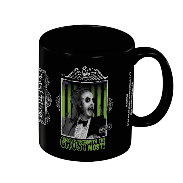 Beetlejuice Ghost With The Most Mugg 12cm x 10.5cm x 7cm Svart/Grön Black/Green 12cm x 10.5cm x 7cm