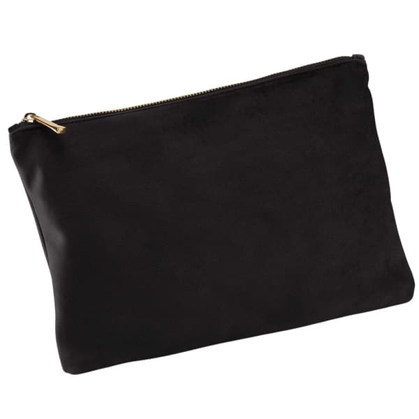 Bagbase Plain Velvet Pouch L Black Onyx Black Onyx L