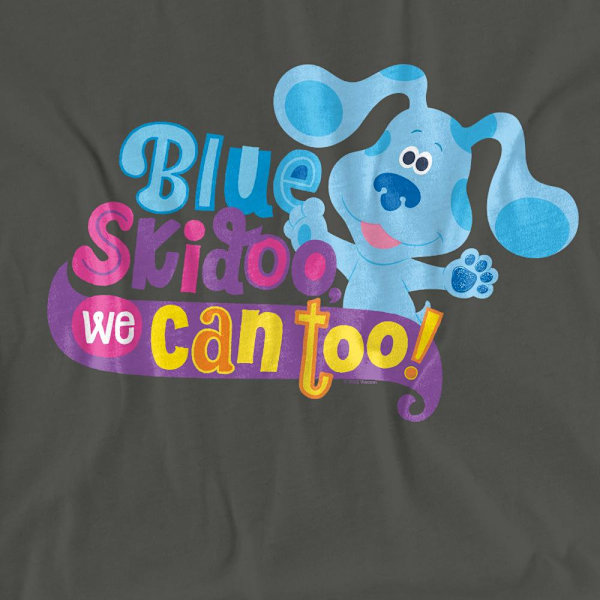 Blue´s Clues & You! Unisex Vuxen We Can Too! T-shirt M Gråmelerad Charcoal M