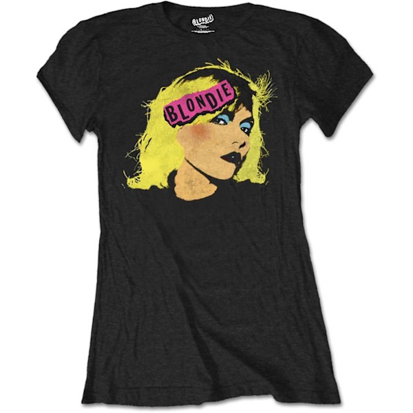 Blondie Dam/Kvinnor Punk Logo T-Shirt XL Svart Black XL