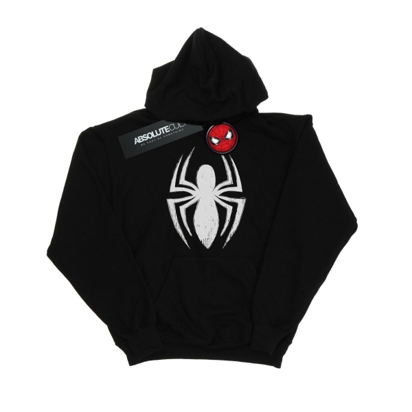 Marvel Girls Spider-Man Ultimate Spider Logo hoodie 12-13 år Black 12-13 Years