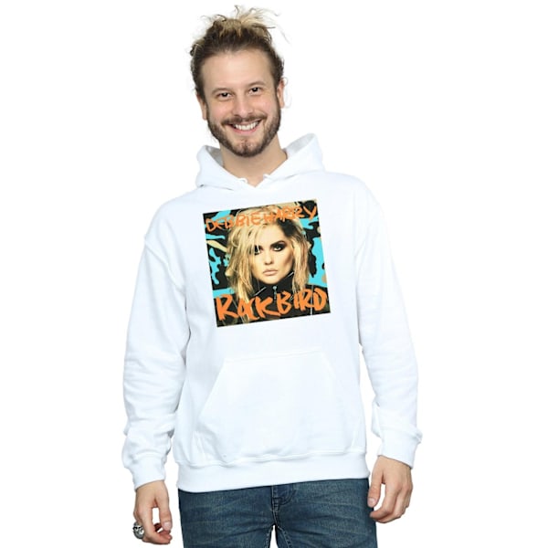 Debbie Harry Mens Rockbird Cover Hoodie 3XL Vit White 3XL