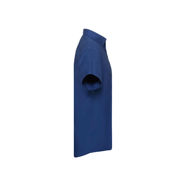 Russell Collection Herr Oxford Easy-Care Kortärmad Skjorta 20 Bright Royal Blue 20in