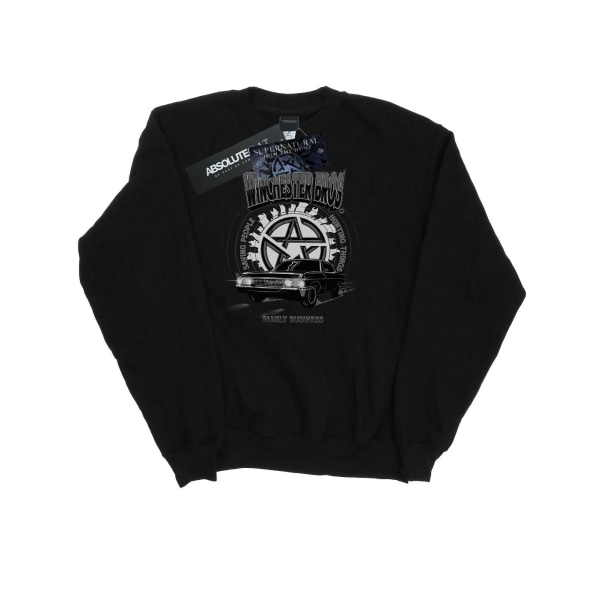 Supernatural Mens Winchester Bros Sweatshirt L Svart Black L