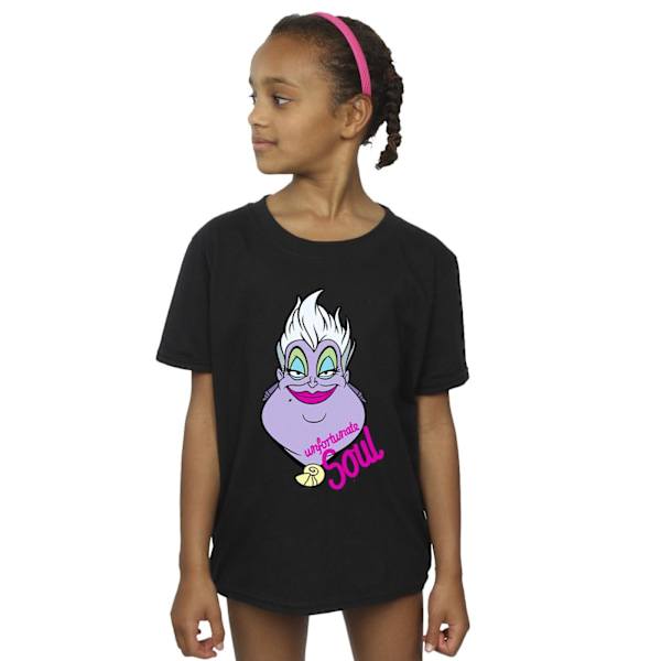 Disney Girls Villains Ursula Unfortunate Soul Bomull T-shirt 9- Black 9-11 Years