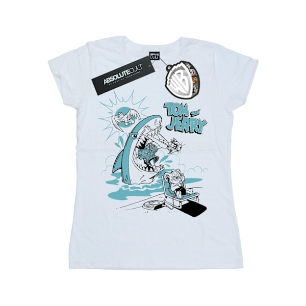 Tom And Jerry Dam/Dam Sommar Haj Bomull T-shirt S Vit White S