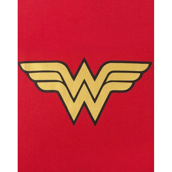 Wonder Woman Dam/Kvinnor Metallic Logo T-Shirt L Röd Red L