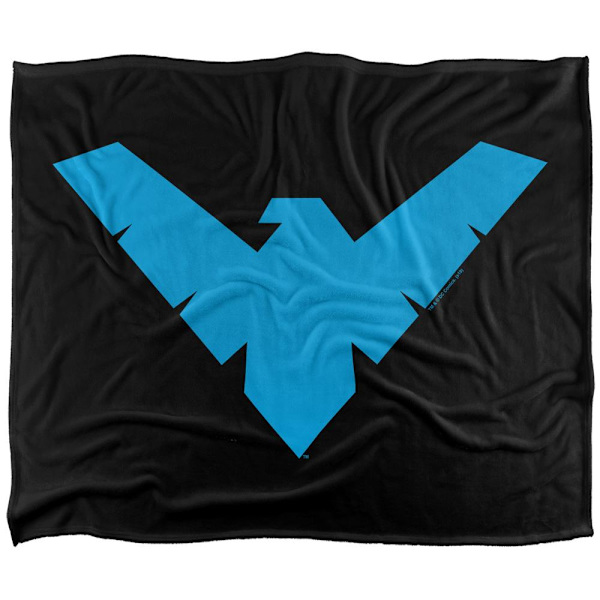 Batman Logo Nightwing Filt En Storlek Flerfärgad Multicoloured One Size