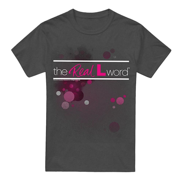The Real L Word Unisex Vuxen Flashy Logo T-Shirt XL Kolgrå Charcoal XL