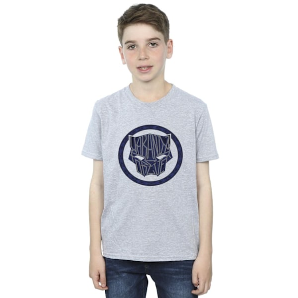 Marvel Boys Wakanda Forever Tribal Icon T-Shirt 9-11 år Spor Sports Grey 9-11 Years