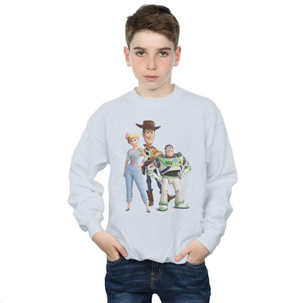 Disney Boys Toy Story 4 Woody Buzz och Bo Peep Sweatshirt 7-8 år White 7-8 Years