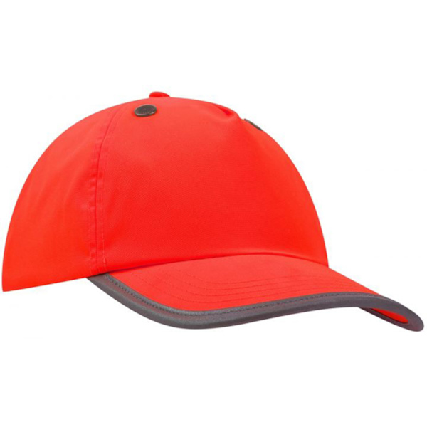 Yoko Hi-Vis Säkerhetsstöt Cap En Storlek Röd Red One Size