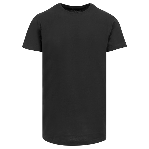 Bygg ditt varumärke Herrformad lång, kortärmad T-shirt L Svart Black L