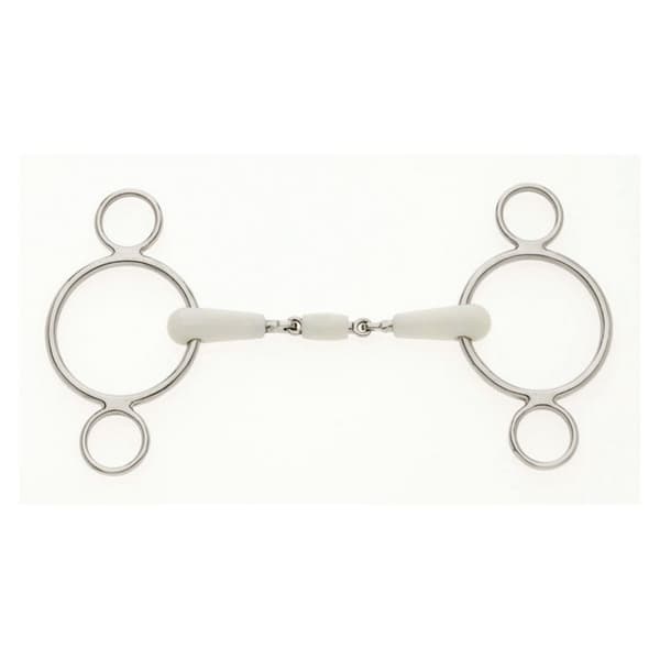 Lorina Flexi Peanut Joint 2 Ring Continental Hästbett 5.5in Si Silver 5.5in