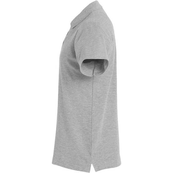 Clique Herr Basic Melange Poloshirt 4XL Grå Grey 4XL