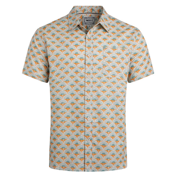 Weird Fish Faraway Shell Herrskjorta i Ekologisk Bomull XL Caramel Caramel XL