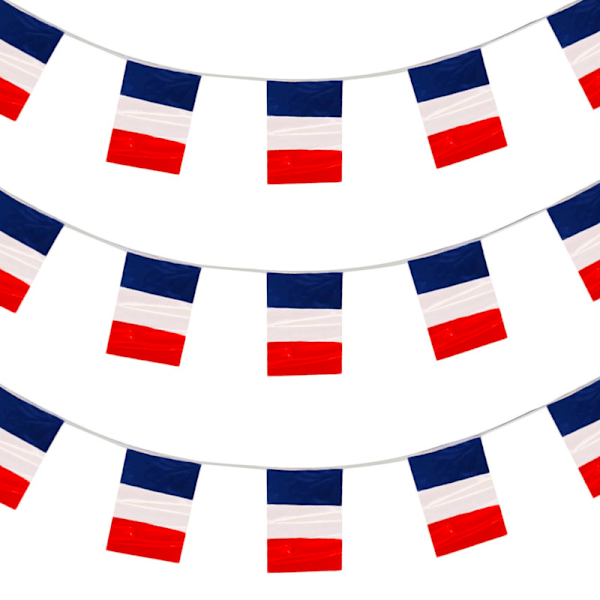 Amscan Pride Passion Fransk Flagg Party Vimpel One Size Blå/Vit Blue/White/Red One Size