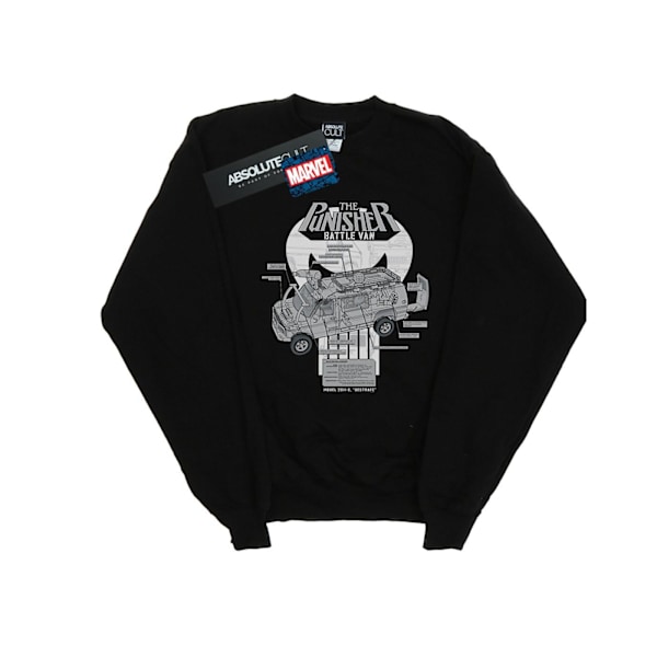 Marvel The Punisher Battle Van Breakdown Sweatshirt L Svart Black L