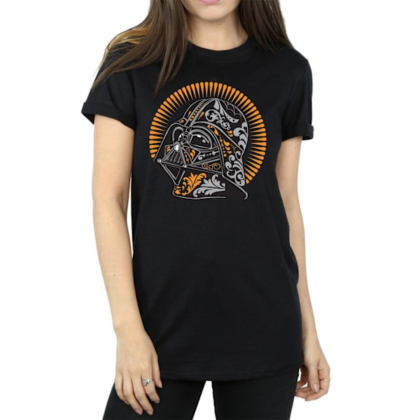 Star Wars Dam/Damer Darth Vader Dia De Los Muertos Bomull B Black L