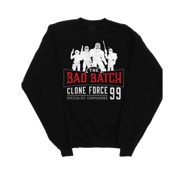 Star Wars Mens The Bad Batch Clone Force 99 Sweatshirt XL Svart Black XL