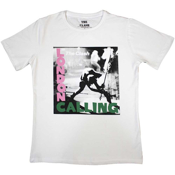 The Clash Womens/Ladies London Calling T-Shirt L Vit White L
