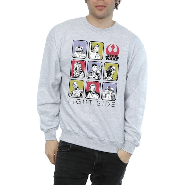 Star Wars The Last Jedi Multi Character Sweatshirt M Sport för män Sports Grey M