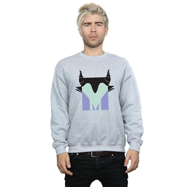 Disney Herr Alphabet M Är För Maleficent Sweatshirt 3XL Sports Sports Grey 3XL