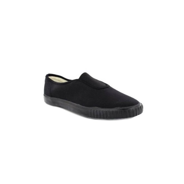 Dek Kids Unisex Junior Gusset Black Canvas Plimsolls 6 UK Junio Black 6 UK Junior