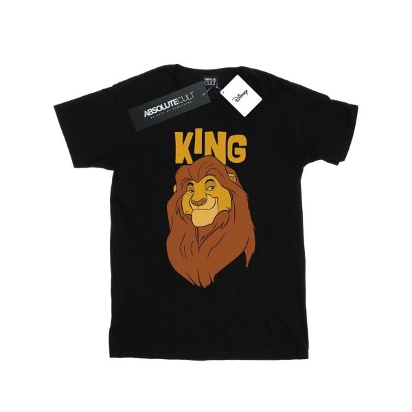 Disney Mens Lejonkungen Mufasa King T-shirt S Svart Black S