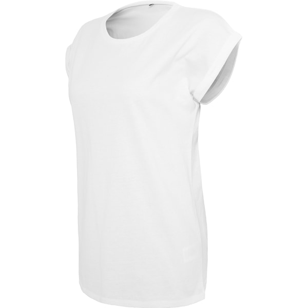 Bygg ditt varumärke T-shirt med förlängd axel för dam/dam M Whit White M