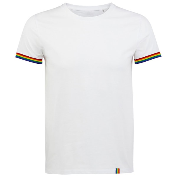 SOLS Herr Regnbåge T-shirt XXL Vit/Flerfärgad White/Multicolour XXL