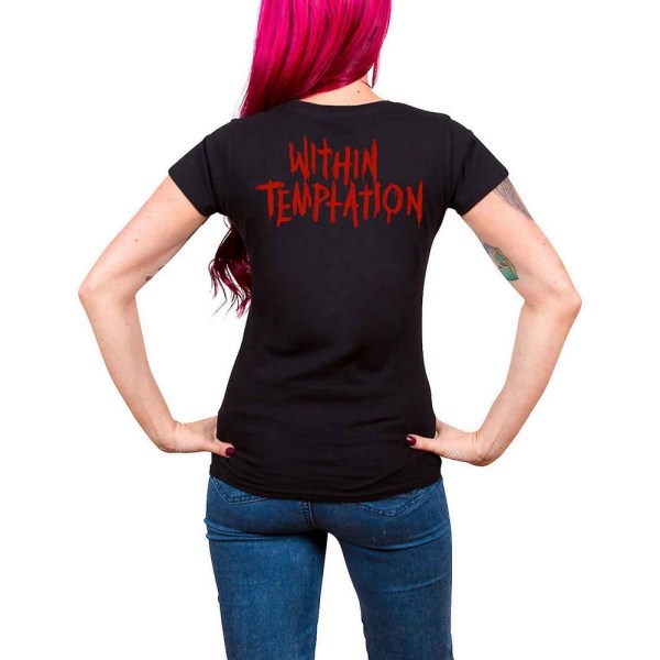 Within Temptation Dam/Damer Purge Outline T-shirt XXL Svart Black XXL